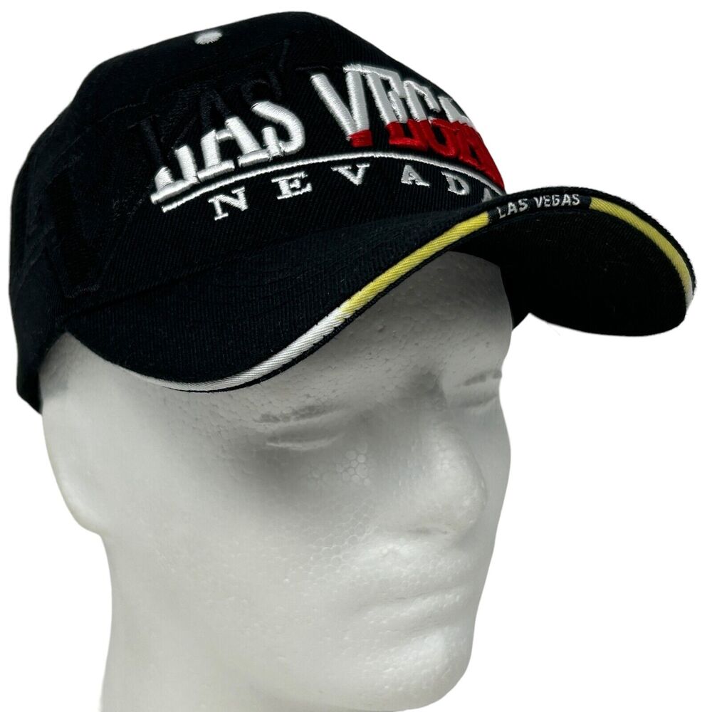 Las Vegas Nevada Hat Cap Black Casino Gambling Travel Tourist Tourism Strapback